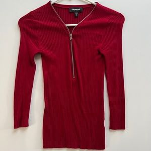 Fitted sweater shirt